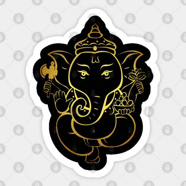 lord ganesha Lord Ganesha Sticker TeePublic